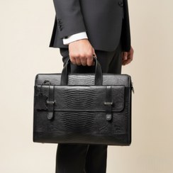 تصویر کیف اداری تمام چرم طبیعی مردانه مدل K1013 | چرم میخچی 