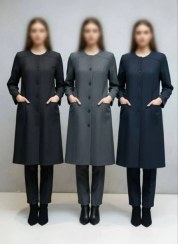 تصویر مانتو شلوار اداری زنانه طرح دیپلمات کد 046 