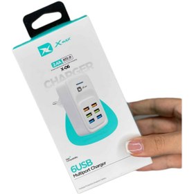 تصویر هاب 6پورت دیواری Xmax 6port