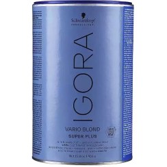 تصویر پودر دکلره سفید ایگورا شوآرتزکف Schwarzkopf Professional Igora Vario White Blond Super Plus 