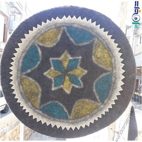 تصویر فرش گرد نمدی کد 484 