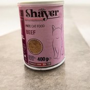 تصویر کنسرو غذای گربه شایر طعم مرغ و بوقلمون وزن ۴۰۰ گرم 