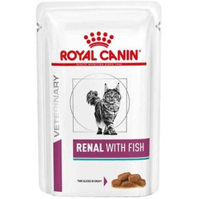 تصویر پوچ گربه رنال رویال کنین با طعم ماهی 85 گرم Royal Canin Renal Fish 85gr