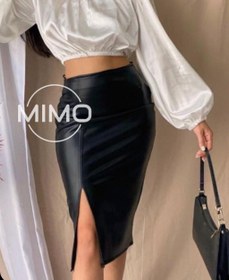 تصویر دامن چرم ترک 