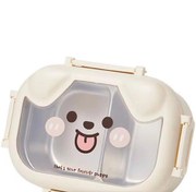 تصویر ظرف غذای کودک طرح خرس کد 6308 داخل استیل 