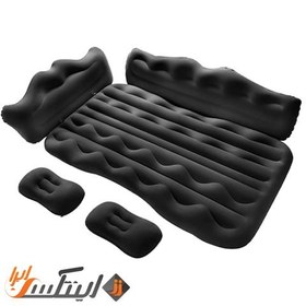 تصویر تشک داخل ماشین مجهز لاکچری car air bed مشکی luxury car air bed A084