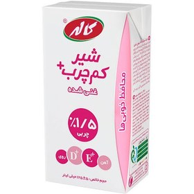 تصویر شیر پاکتی کم چرب کاله 125 میل - بسته 24 عددی 