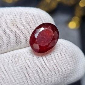 تصویر نگین سنگ طبیعی گارنت معدنی کد 35492 