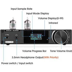 تصویر پری آمپلی فایر گیرنده بلوتوث آمپ هدفون S/PDIF D/A آداپتور دک مبدل صوتی HiFi Tube Preamp Preamp Opt/Coax/PC-USB DAC 