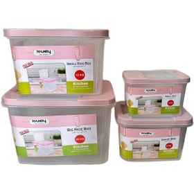 تصویر سرویس جا برنجی 4عددی لاولی 