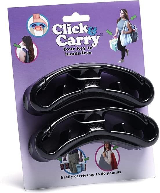 Click & Carry Grocery Bag Carrier as seen on Shark Tank with Soft Cushion  Grip