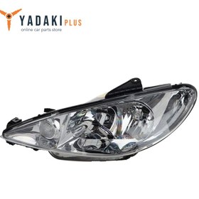 تصویر چراغ جلو چپ کروز مدل 501 مناسب برای پژو 206 Left cruise headlight model 501 suitable for Peugeot 206