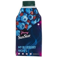 تصویر آبمیوه سان استار طعم بلوبری انار حجم ۵۰۰ میلی لیتر 