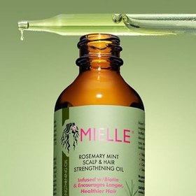 تصویر روغن ضد ریزش مو رزماری و نعناع میله MIELLE حجم 59 میل اصل Mielle Rosemary Mint Scalp & Hair Strengthening Oil - 59 ml