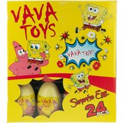 تصویر تخم مرغ شانسی وو تویز طرح باب اسفنجی و پاتریک بسته ۲۴ عددی 