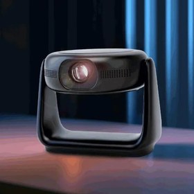 تصویر پروژکتور قابل حمل پاورولوژی مدل PWHDPBN Powerology 300 Ansi Lumens Full HD Portable Projector with Built-in Battery and LCD light