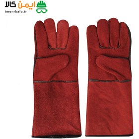 تصویر دستکش قرمز هوبارت مدل پژو ا HOBART PEUGEOT Red Gloves HOBART PEUGEOT Red Gloves