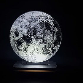 تصویر چراغ خواب طرح کره ماه 