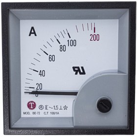 تصویر آمپرمتر Taiwan Meters مدل BE-72 متناوب AC به 1A تایوان 