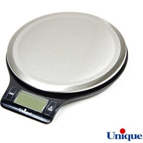 تصویر ترازوی آشپزخانه استیل UN-6514 یونیک _ سفید un-6514 Unique steel kitchen scale - white