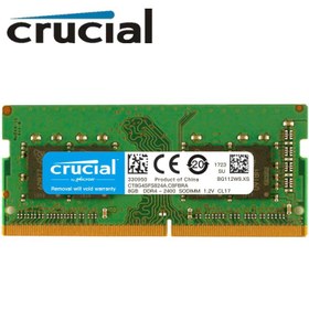 تصویر رم لبتاپ 8 گیگابایت CRUCIAL 8GB DDR4 SODIMM 
