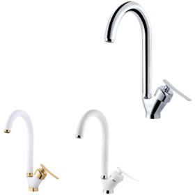 تصویر شیر ظرفشویی پادرا مدل بتا Padra white beta model dishwasher faucet