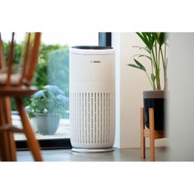 تصویر دستگاه تصفیه هوای بوش آلمان مدل 6000 Air سفید رنگ BOSCH Air Purifier for Home, Large Spaces (Covers, 2745-sq ft), 4-in-1 Filter for Pollen, Viruses, Smoke, Dust, Dander, Outdoor Pollution, Odors, HEPA, ENERGY STAR, Air 6000, White