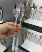 تصویر سرویس قاشق چنگال پرلینی و ورسا کد 509M 