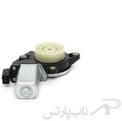 تصویر موتور دی سی 12 ولت چرخ دنده چهارگوش با قرقره مارپیچ شیشه بالابر راست پژو 405 برند کابل خودرو سبزوار 