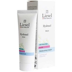 تصویر کرم مرطوب کننده و آبرسان لایسل مدل ریچ هیدراسل مناسب پوست خشک ۵۰ میل Liesel Moisturizing Cream Hydrasel Rich For Dry Skin 50ml