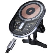 تصویر پایه نگهدارنده و شارژر بی سیم مک دودو مدل CH-2340 توان ۱۵ وات 