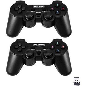 تصویر دسته بازی بی سیم Macher MR-W64 مناسب PC 