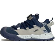 تصویر کفش بچگانه جیپ مدل M8 رنگ سرمه ای بند دیسکی 