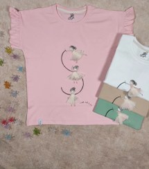 تصویر تیشرت دخترانه بالرین 