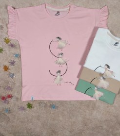 تصویر تیشرت دخترانه بالرین 