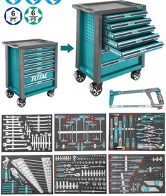 تصویر جعبه ابزار صنعتی 328پارچه توتال مدل THPTCS73281 THPTCS73281