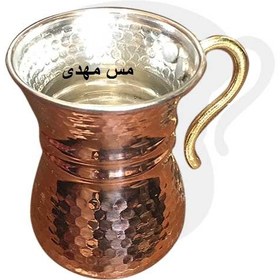 تصویر لیوان مس طرح ترک زنجان لیوان مسی طرح ترک