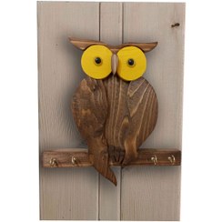 تصویر کاور لوله گاز چوبی طرح جغد شاخدار کد 53082L 