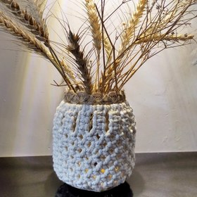 تصویر کاور شیشه مکرومه 