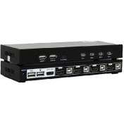 تصویر سوئیچ کی وی ام 4 خروجی اتومات HDMI+USB کی نت مدل K-SWKH404 K-NET K-SWKH404 HDMI+USB 4 Port Automatic KVM Switch