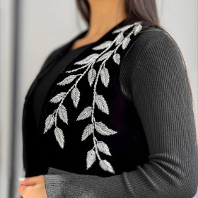 تصویر سخمه یقه راستا برگ کد 1258 