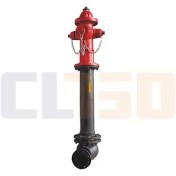 تصویر شیر آتش نشانی چدنی ایستاده 