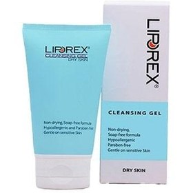 تصویر ژل شستشوی صورت پوست خشک لیپورکس LIPOREX CLEANSING GEL DRY SKIN 