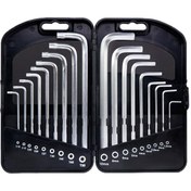 تصویر مجموعه 18 عددی آچار آلن و ستاره ای رونیکس مدل RON-2051 