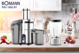 تصویر آبمیوه گیری مارک بومن مدل PDJ 1202 DT Professional market juicer, Mark Bowman model PDJ 1202 DT