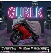 تصویر چادر موتورسیکلت پوشش محافظ موتور سیکلت BAJAJ PULSAR 200 NS با کیف 4 فصل 245X150CM خاکستری gurlk 