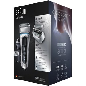 تصویر ماشین اصلاح صورت براون سری 8 مدل8390cc Braun 8390cc Series 8