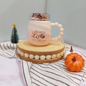 تصویر ماگ درپیچی لاو رنگی 