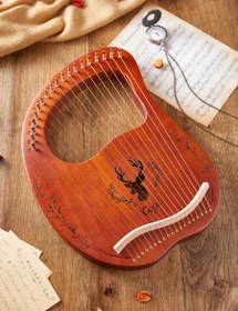 تصویر چنگ رومی سگا مدل LY19-SW رنگ قهوه ای تیره 