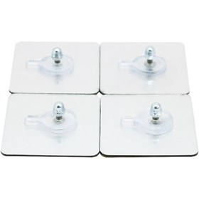 تصویر میخ چسبی دیوار وارداتی بسته ۴ عددی 